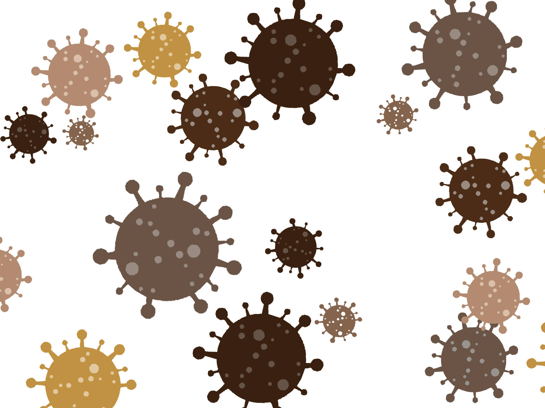 Coronavirus Cartoon Art Background