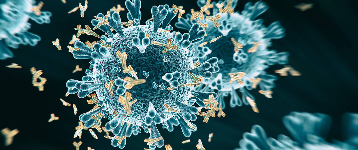 Coronavirus Mutated Variant 3d Background