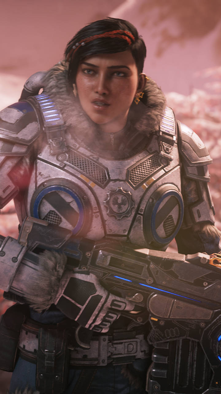 Corporal Diaz Gears 5 Phone Background