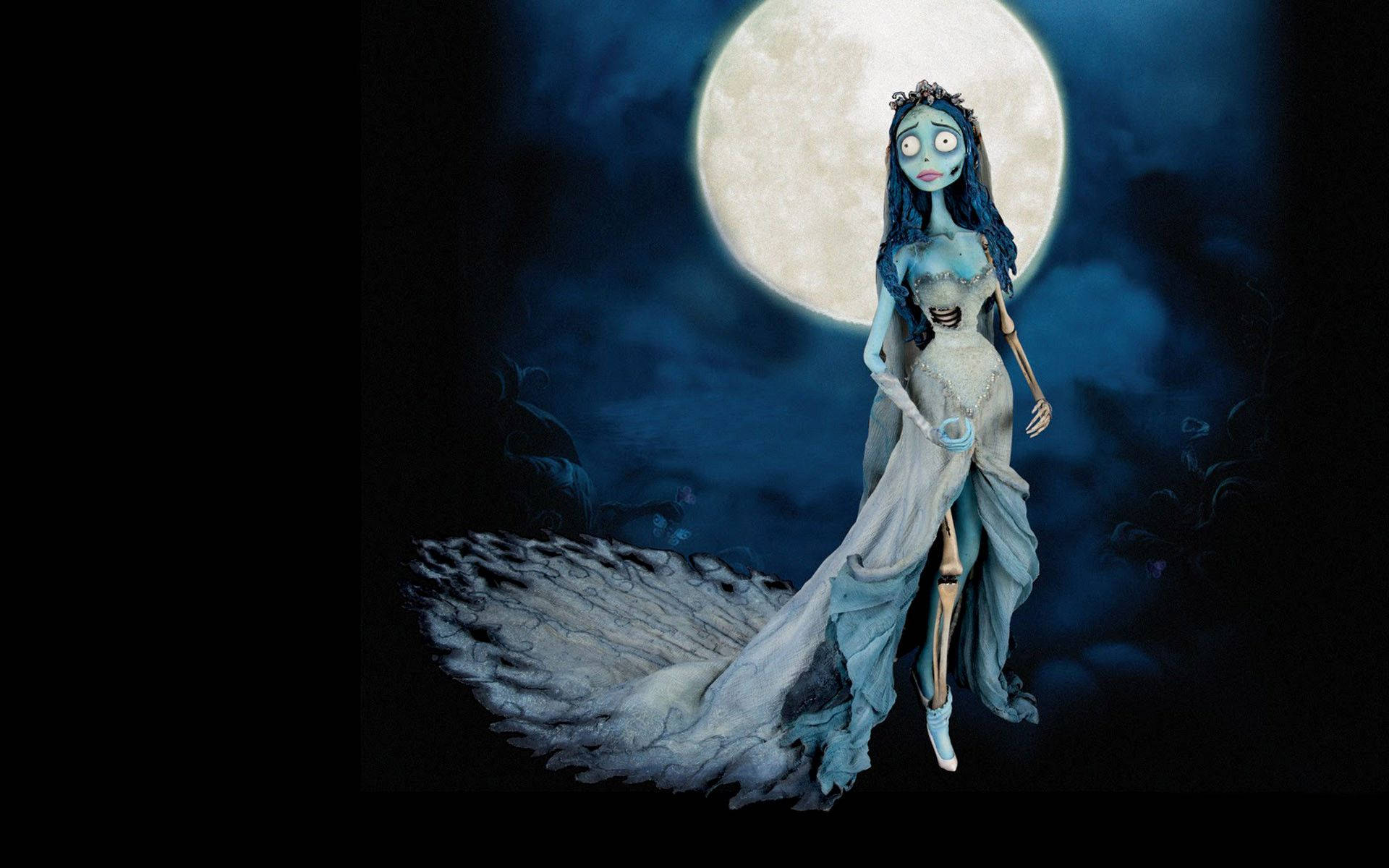 Corpse Bride 3d Full Moon Background