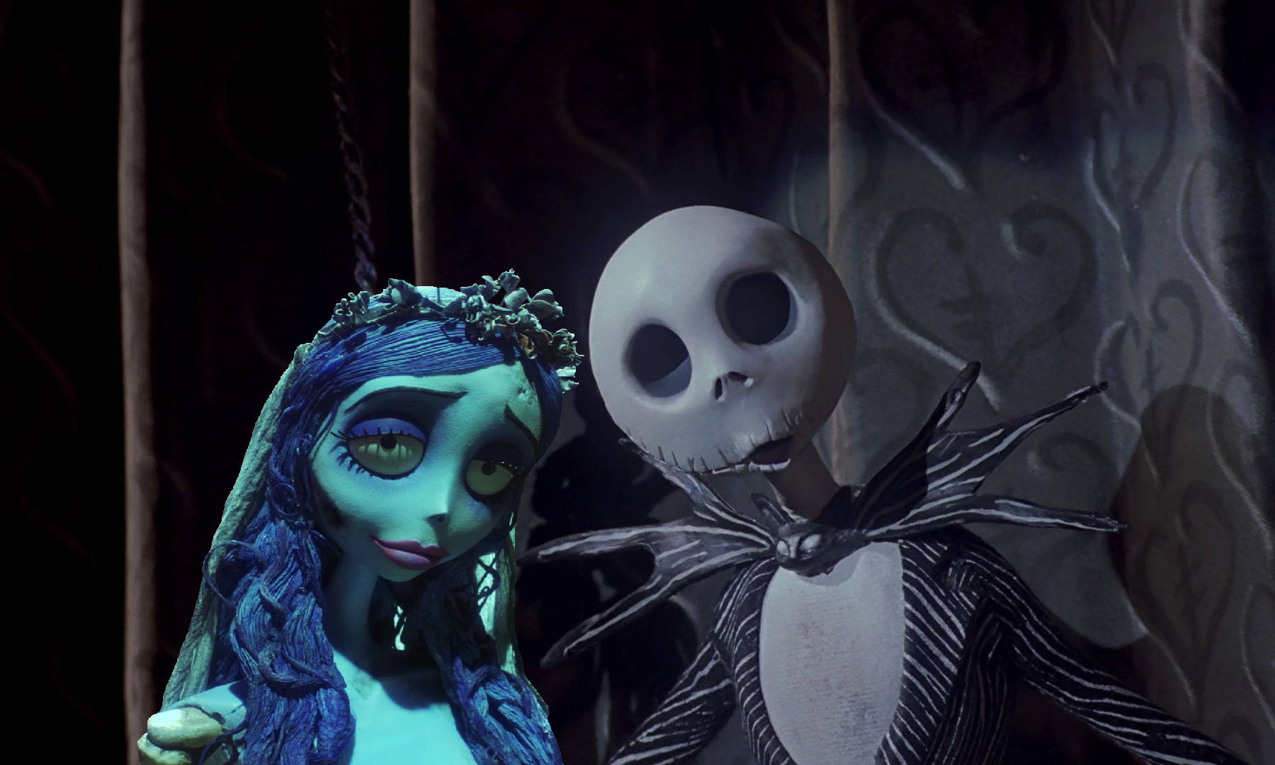 Corpse Bride And Jack Skellington Background