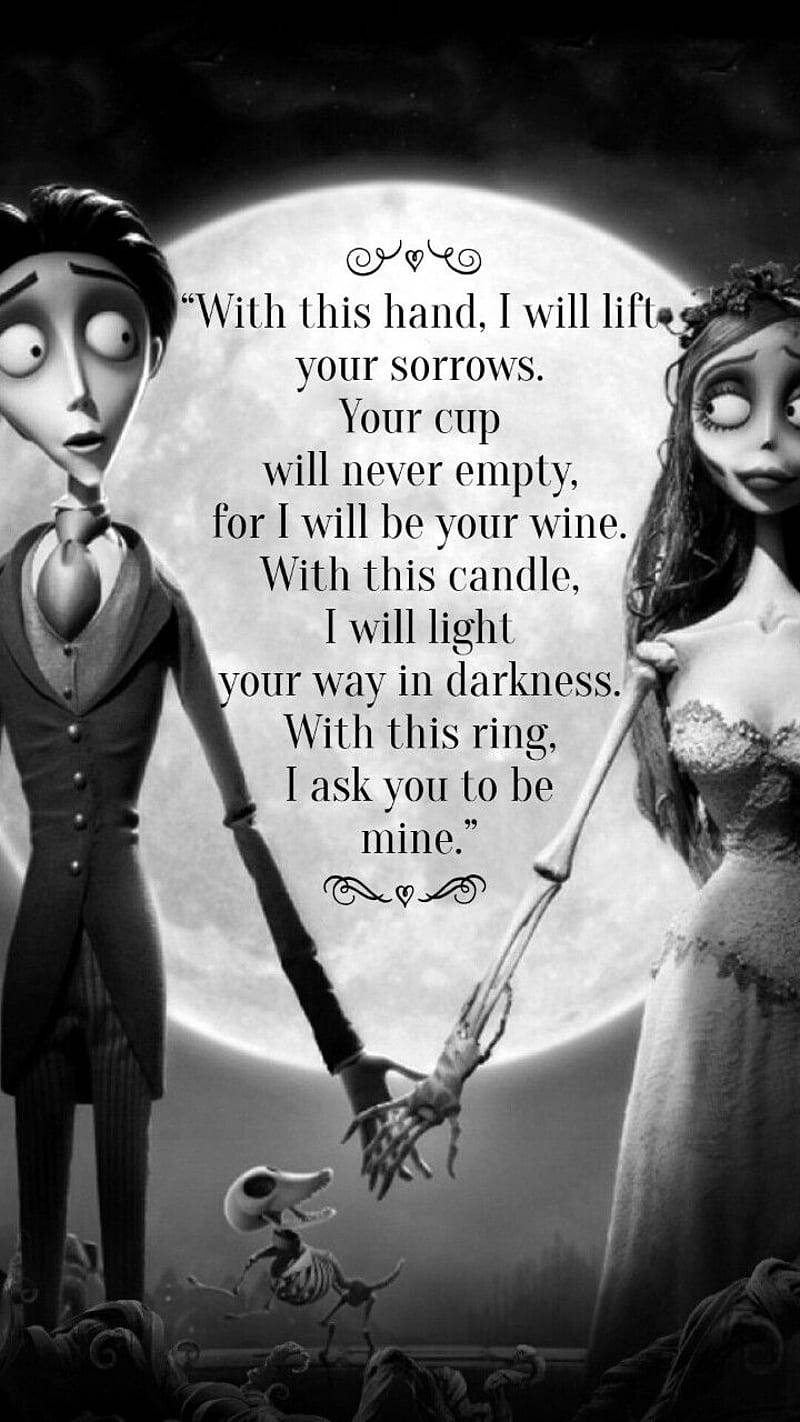 Corpse Bride Moon With Vow Background