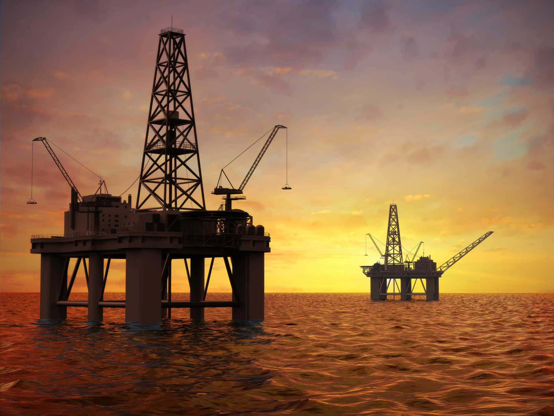 Corrective Action Energy Oil Rig Background