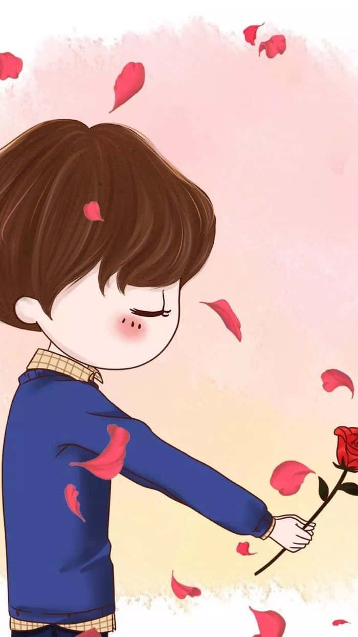 Corresponding Love Gesture Background