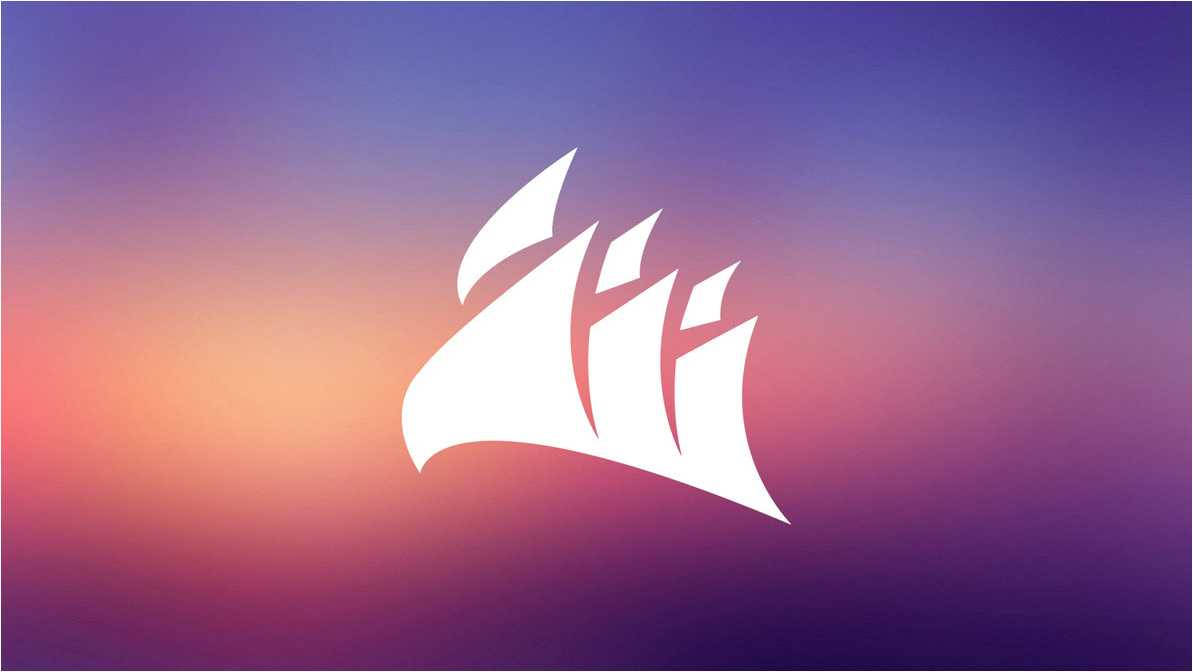 Corsair Logo On Sunset