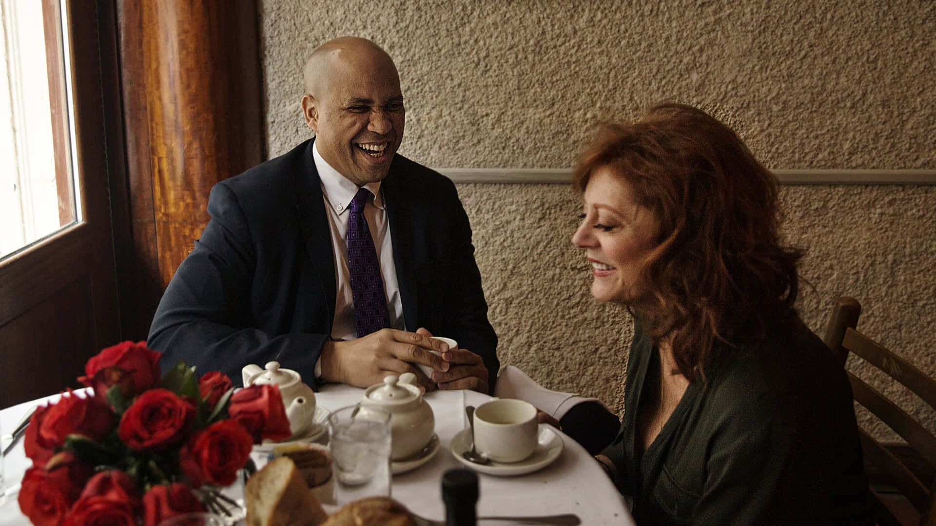 Cory Booker Breakfast Meeting Background