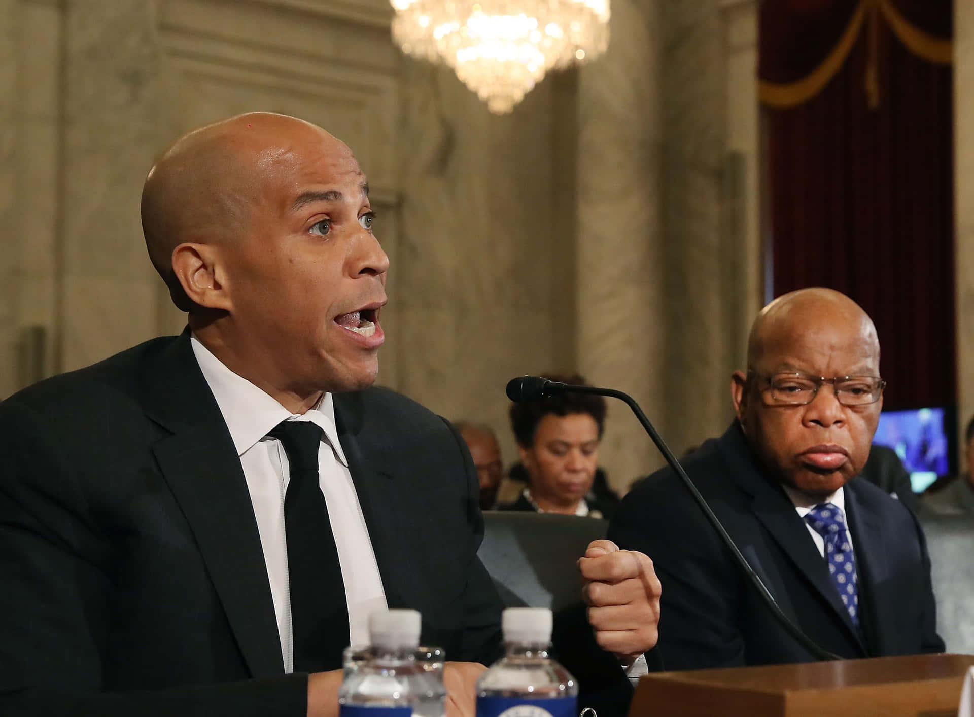 Cory Booker Passionate Talk Background