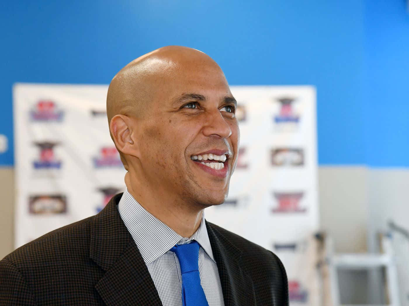 Cory Booker Smile Background