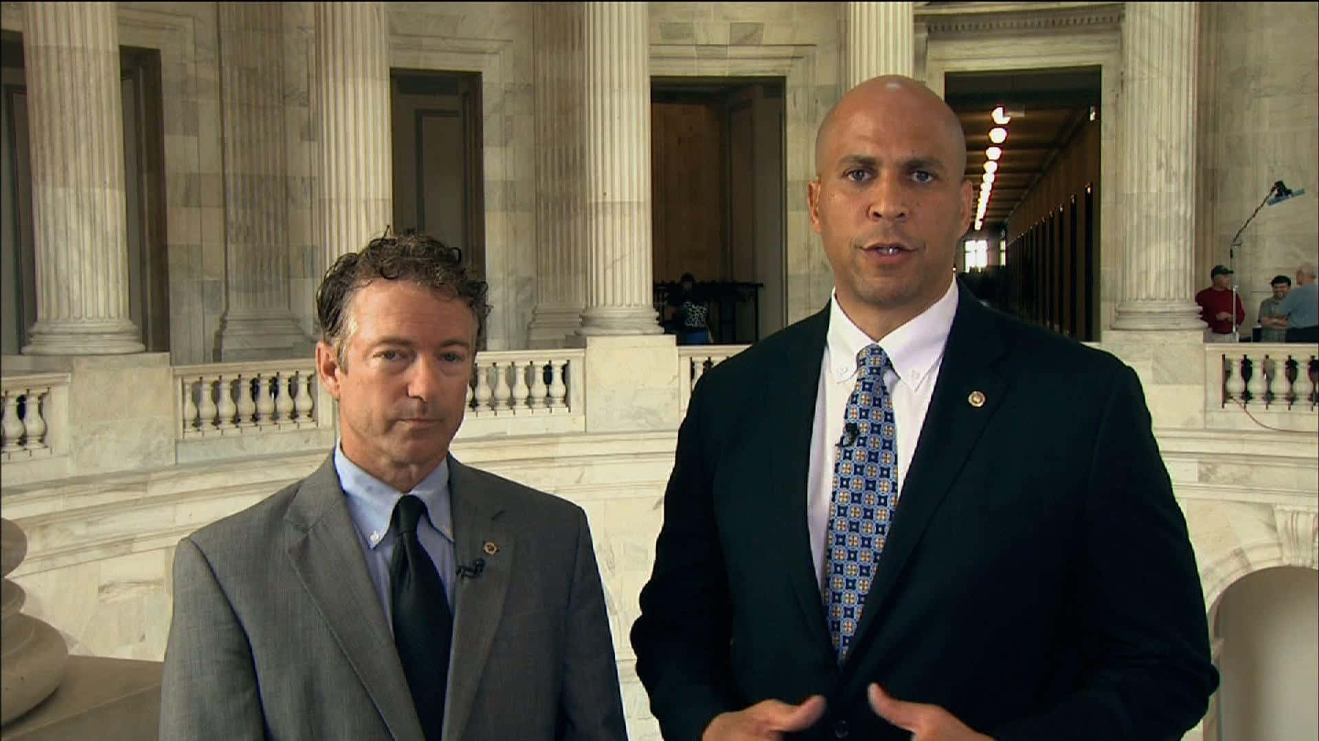 Cory Booker With Fellow Senator