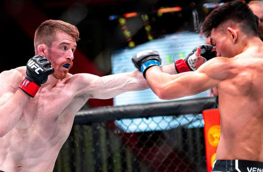 Cory Sandhagen Capturing A Significant Moment In The Ring