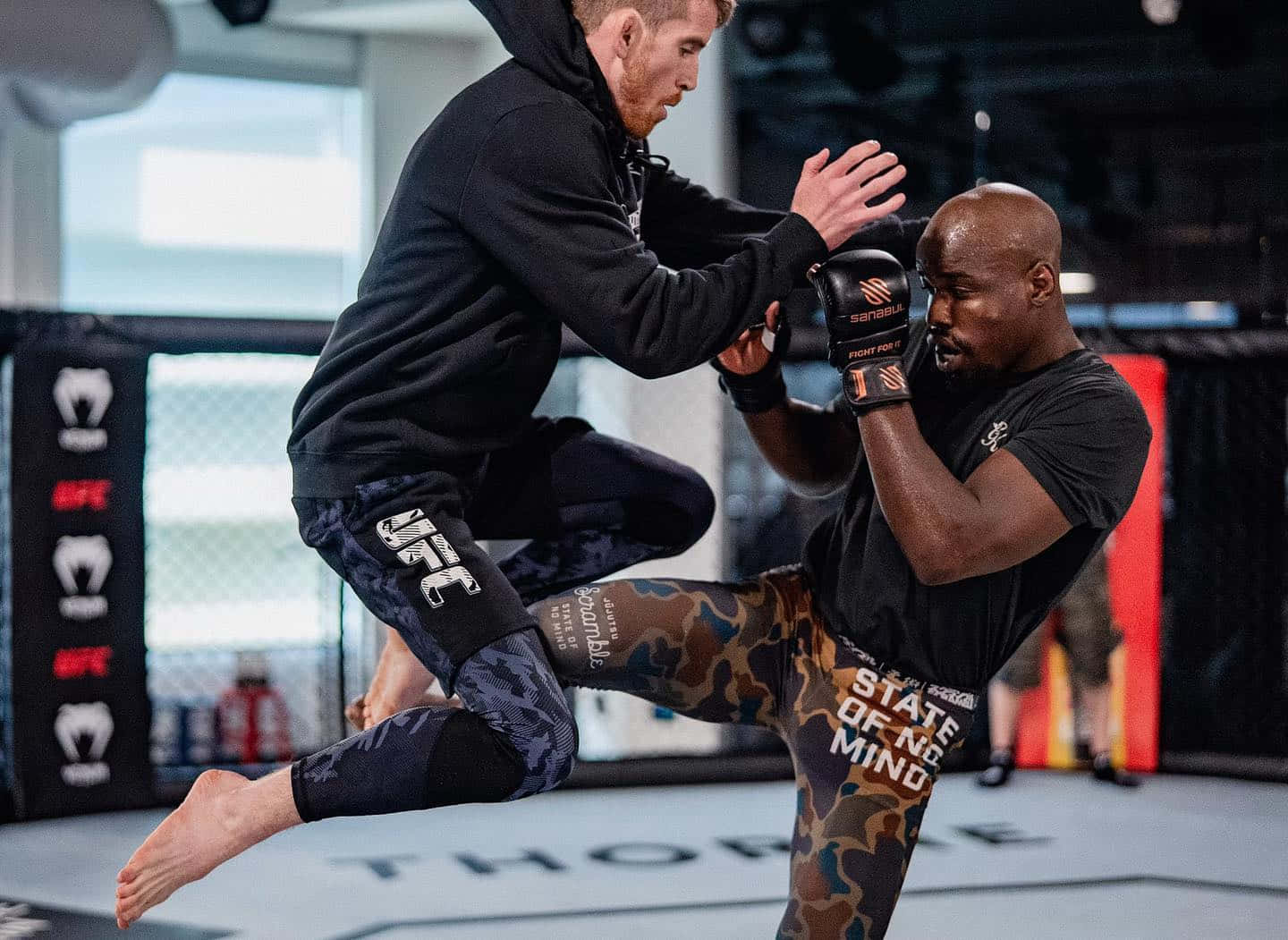 Cory Sandhagen Jumping On Opponent