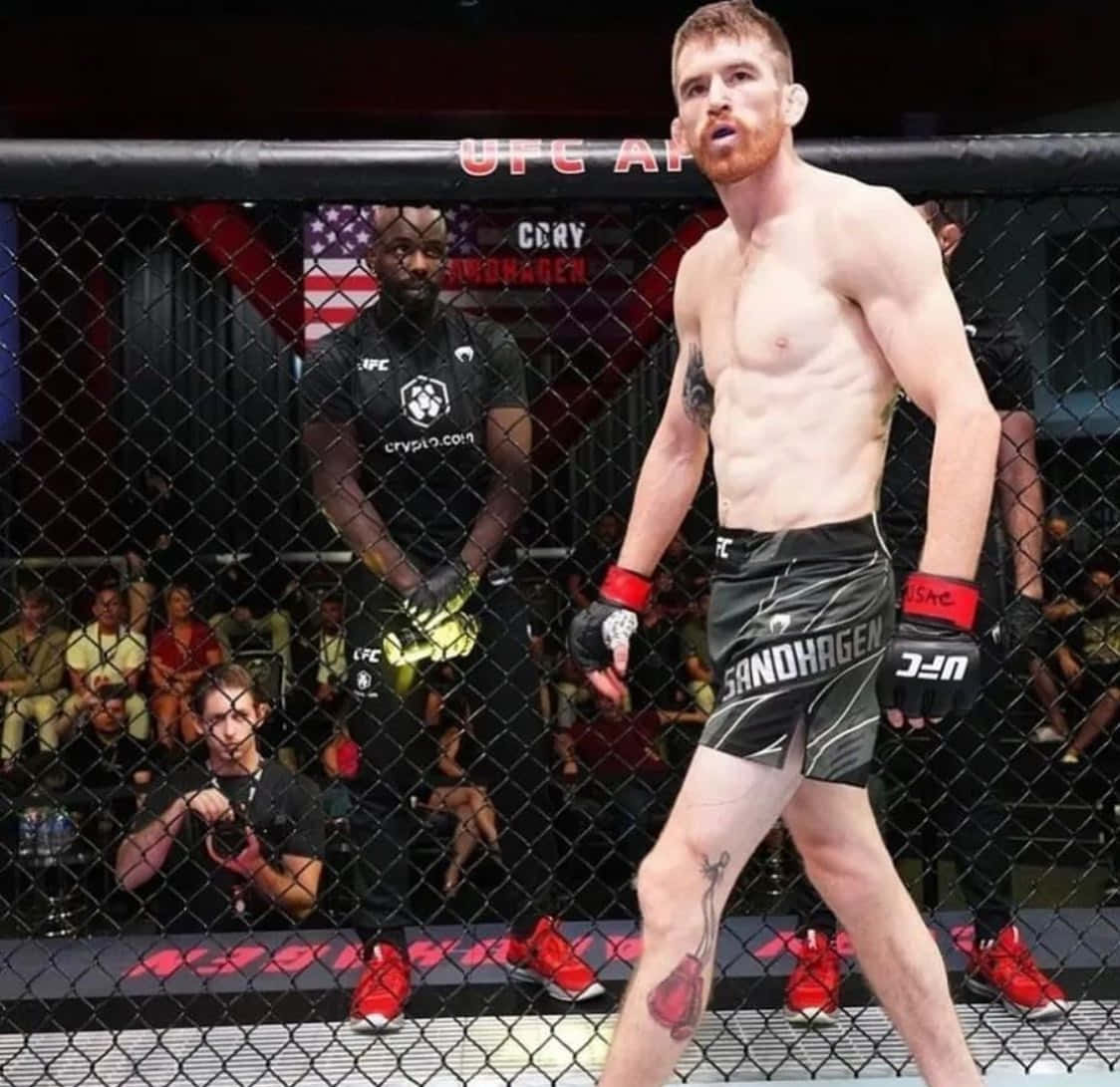 Cory Sandhagen Wallking Inside Octagon Background