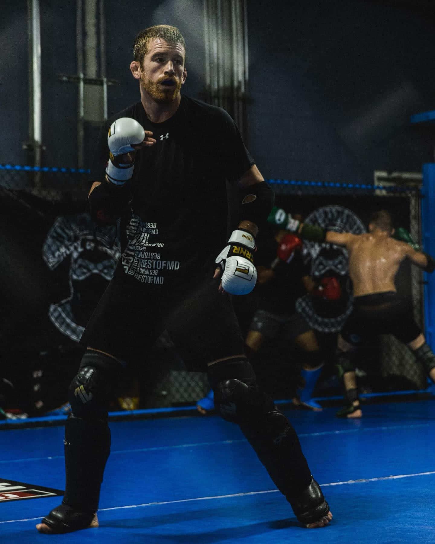 Cory Sandhagen With Boxing Gloves Background