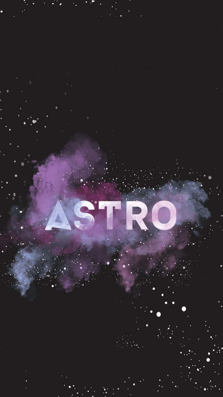 Cosmic Astro Text Design Background