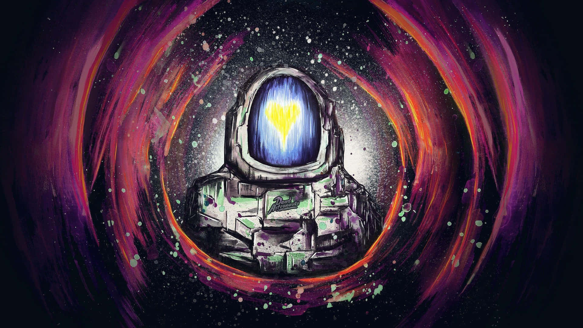 Cosmic_ Astronaut_ Artwork Background