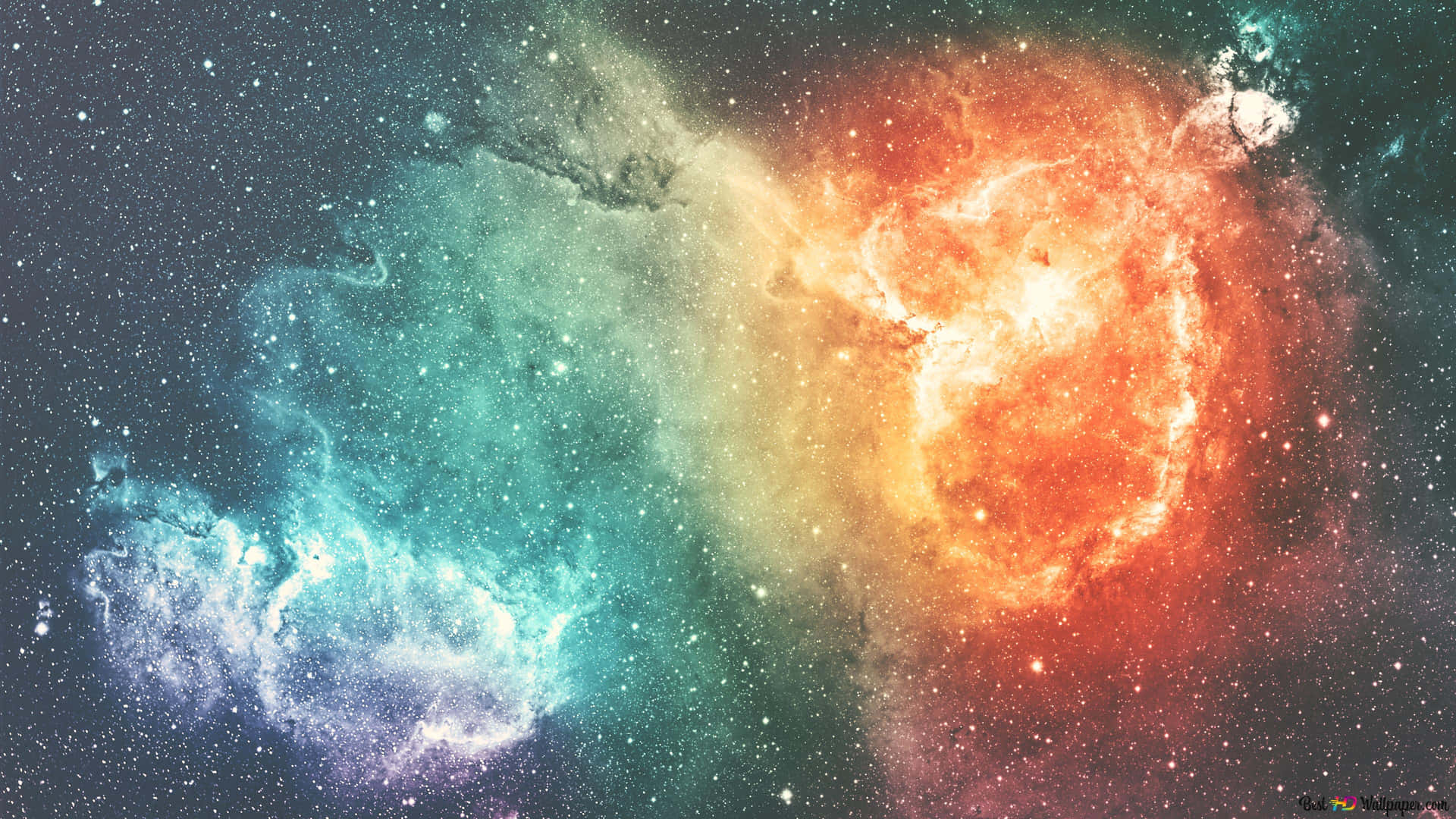 Cosmic Colorful Stars 4k Background