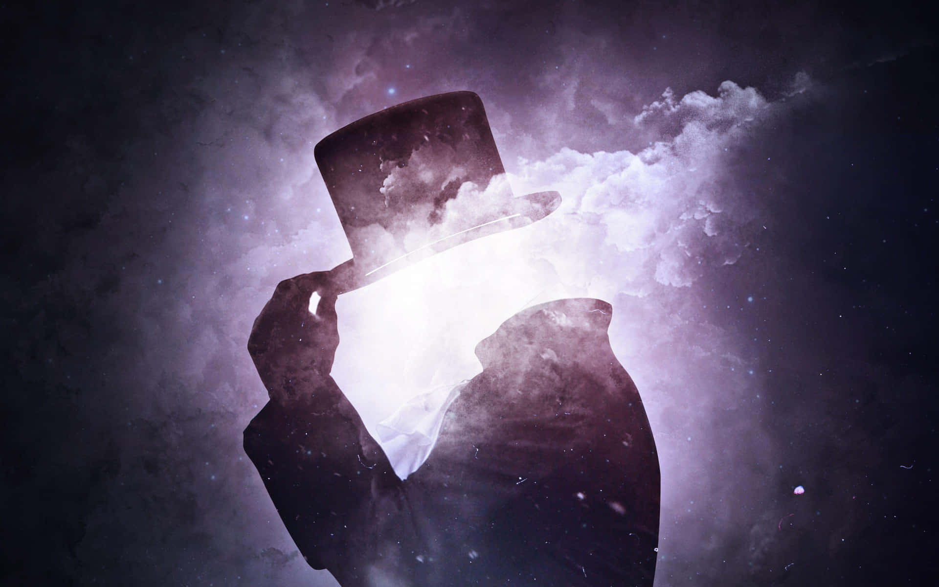 Cosmic Magician_ Hat Tip Background