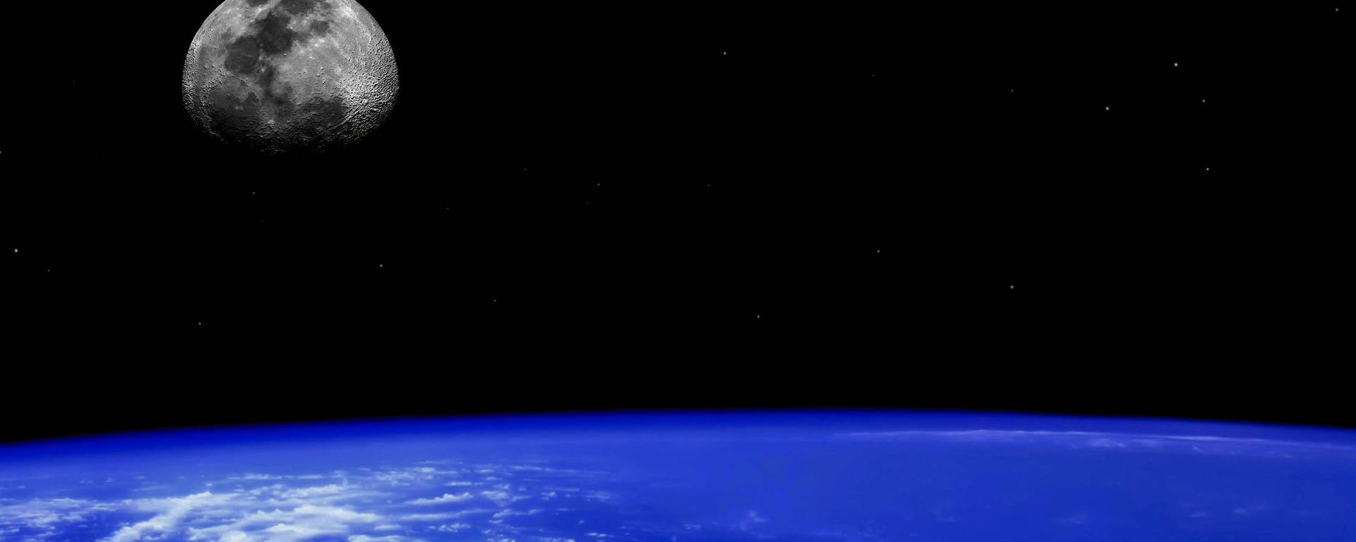 Cosmic Perspective Of Earth For Monitor Background