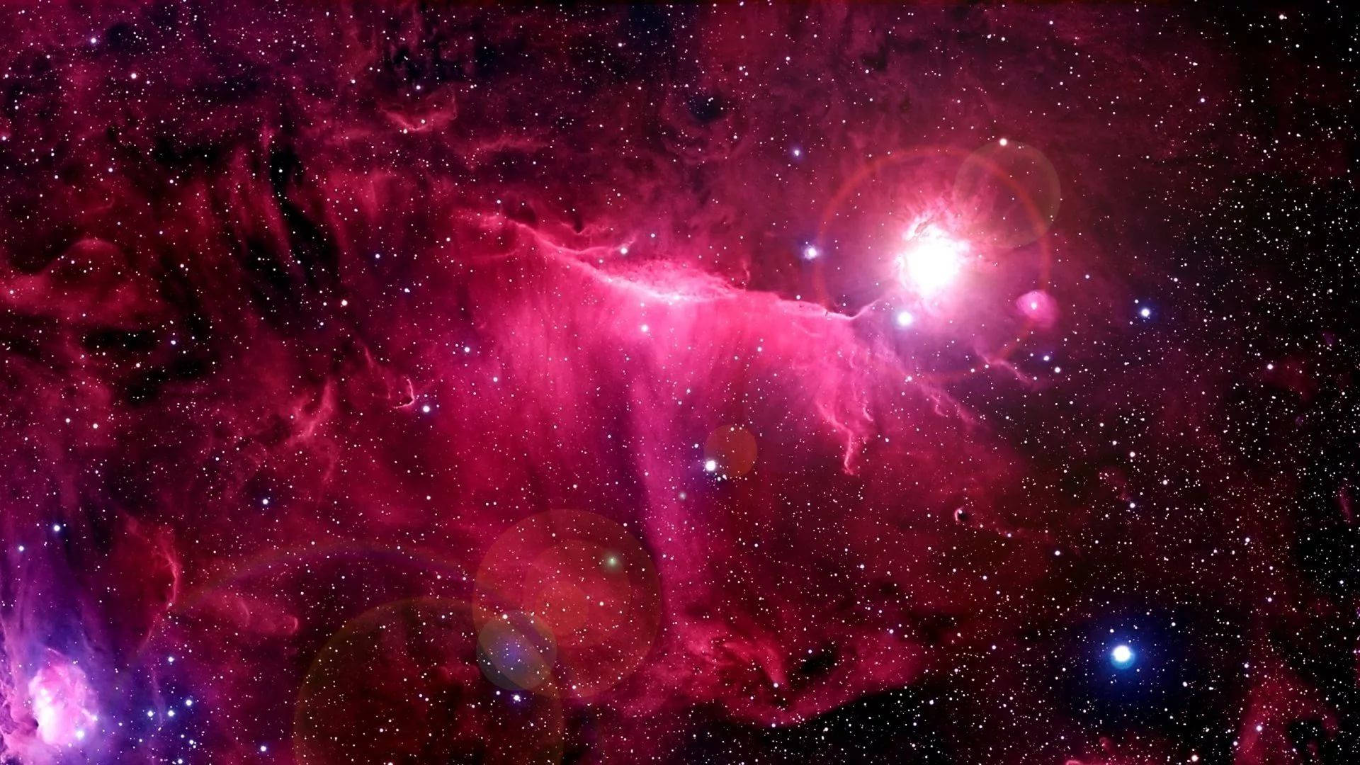 Cosmic Pink Sparkle Background