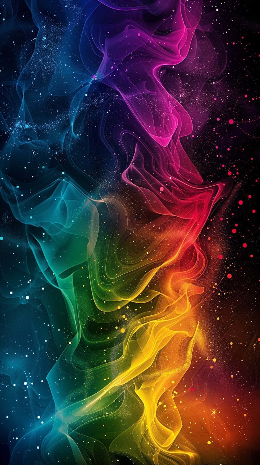 Cosmic_ Rainbow_ Smoke_ Art Background