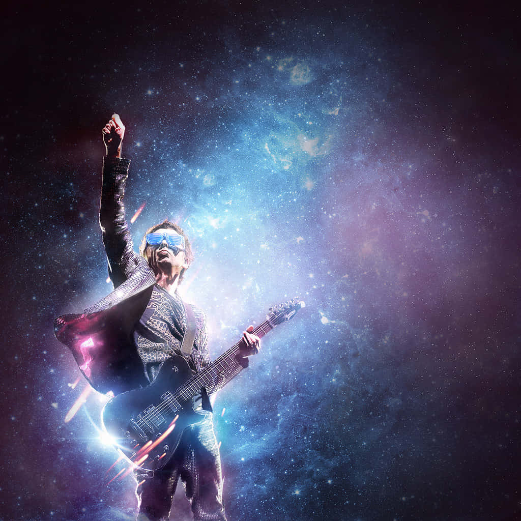 Cosmic Rockstar Guitarist