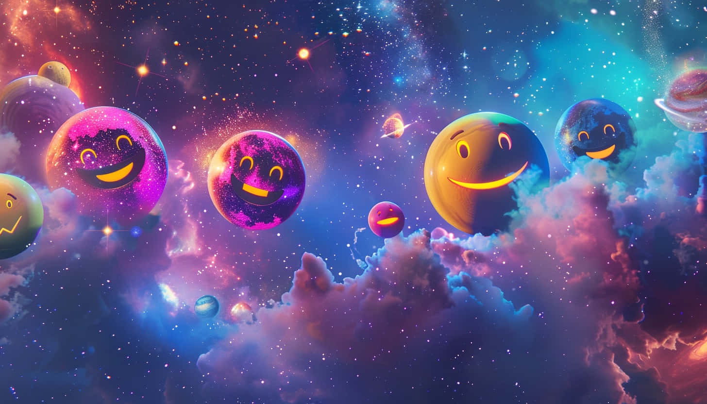 Cosmic Smiley Facesin Space