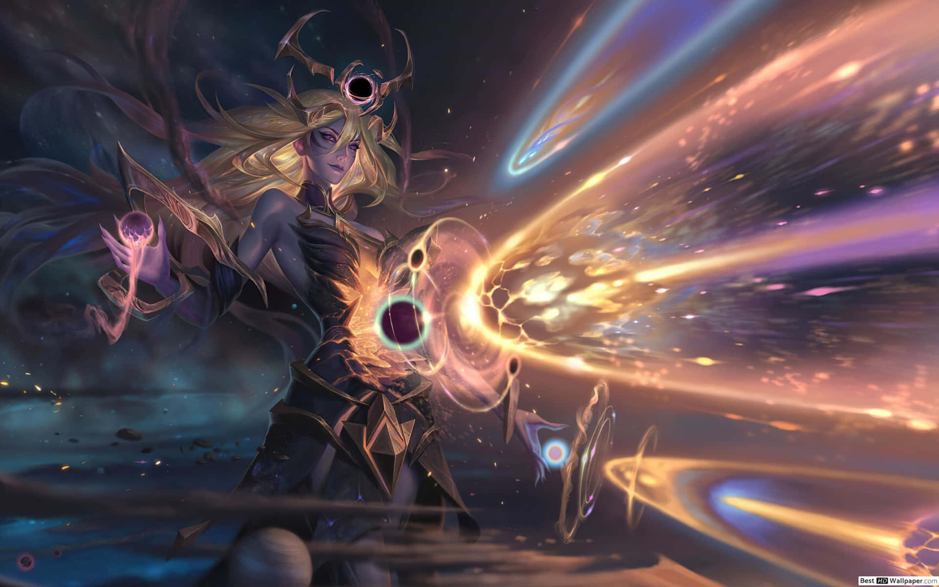 Cosmic Sorceress Artwork Background