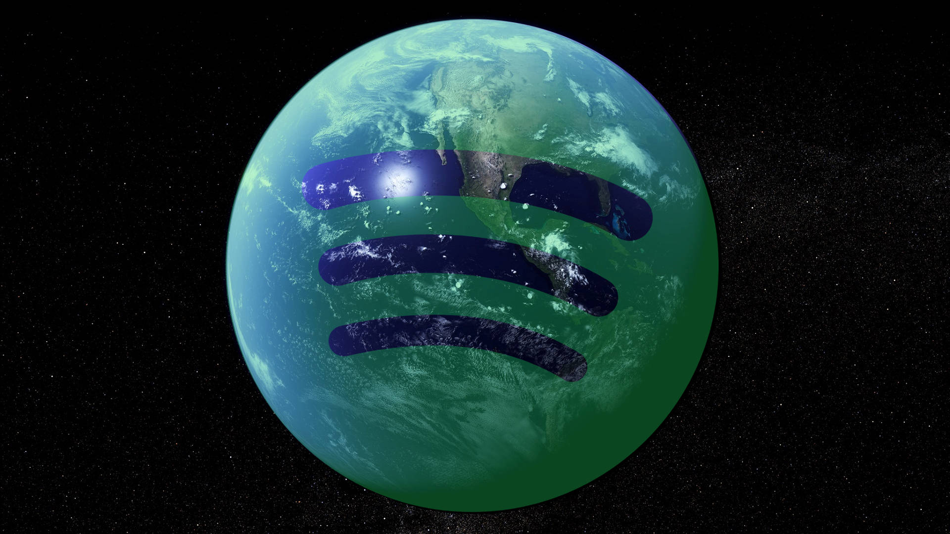 Cosmic Spotify World Background