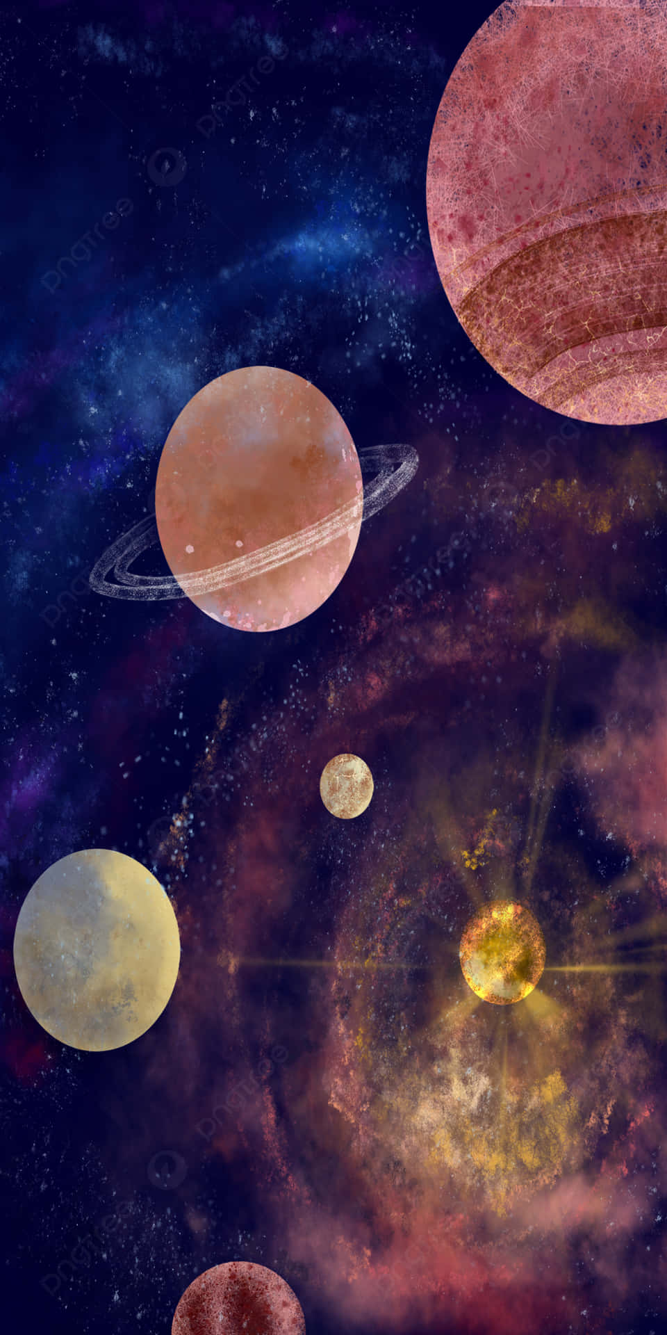 Cosmic_ Watercolor_ Planets Background
