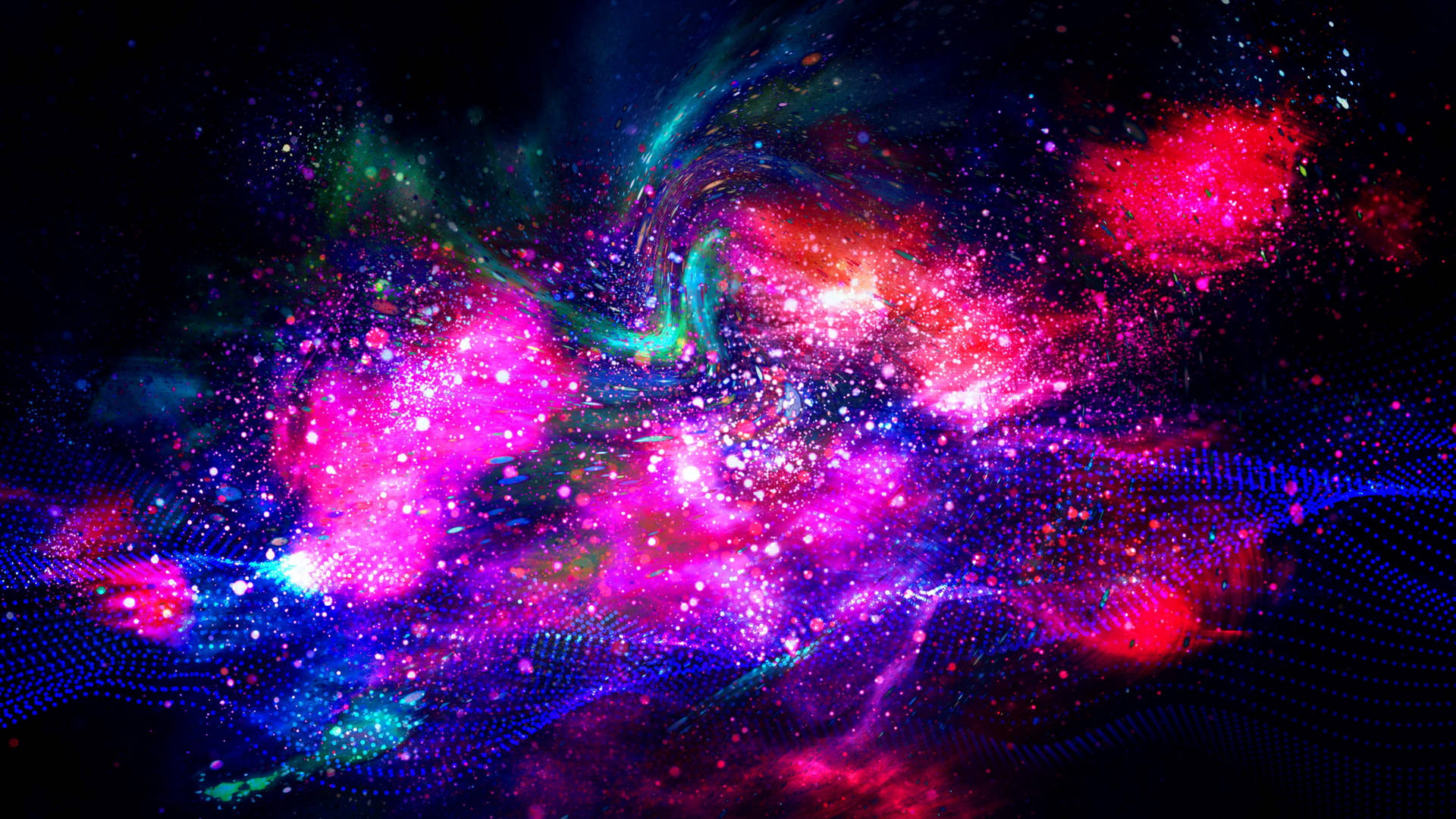 Cosmos Color Explosion Background