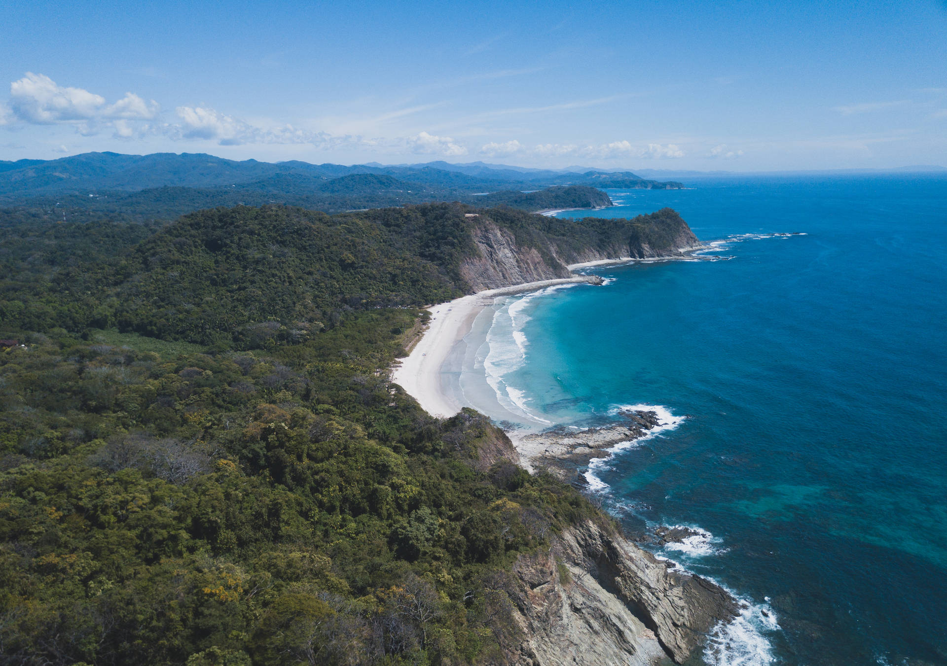 Costa Rica Barrigona Beach Background