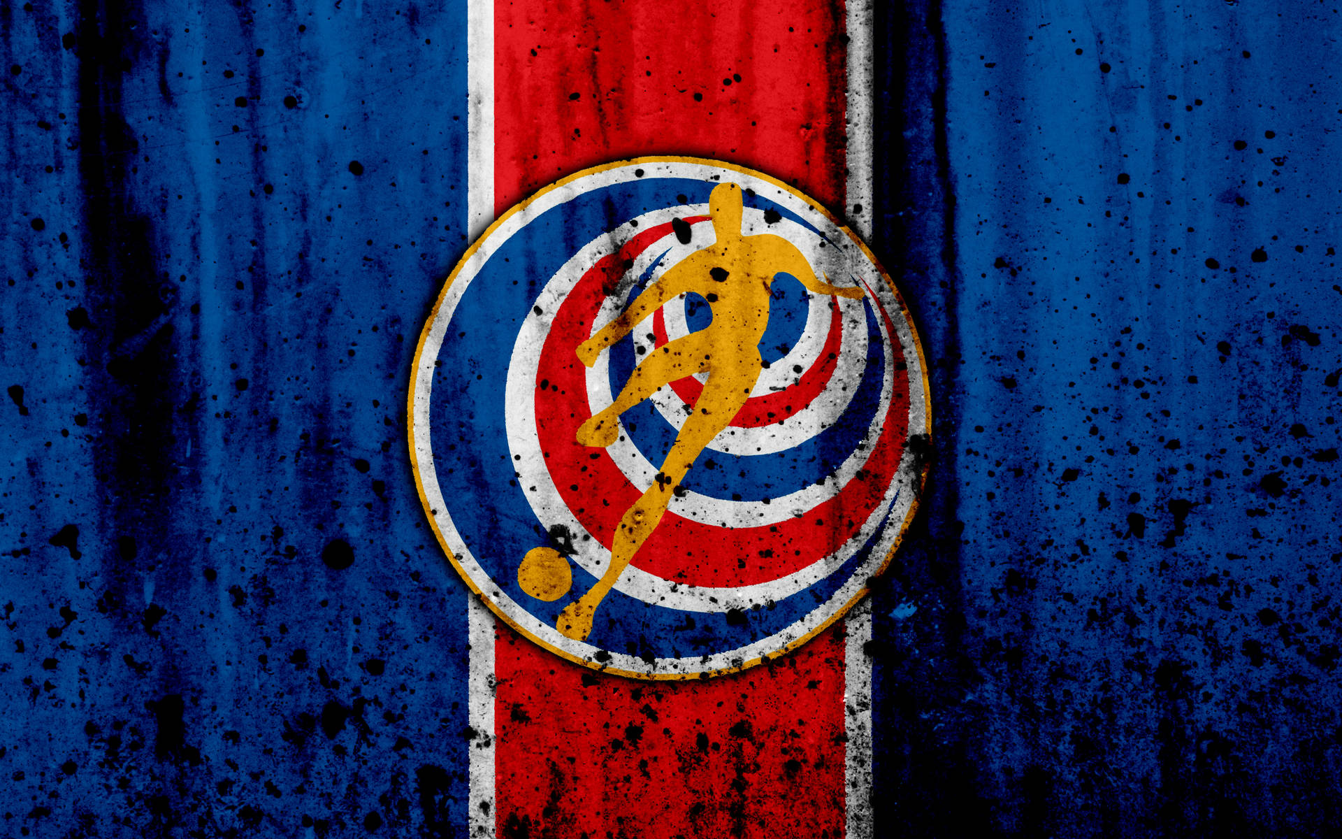 Costa Rica Grunge Emblem Background