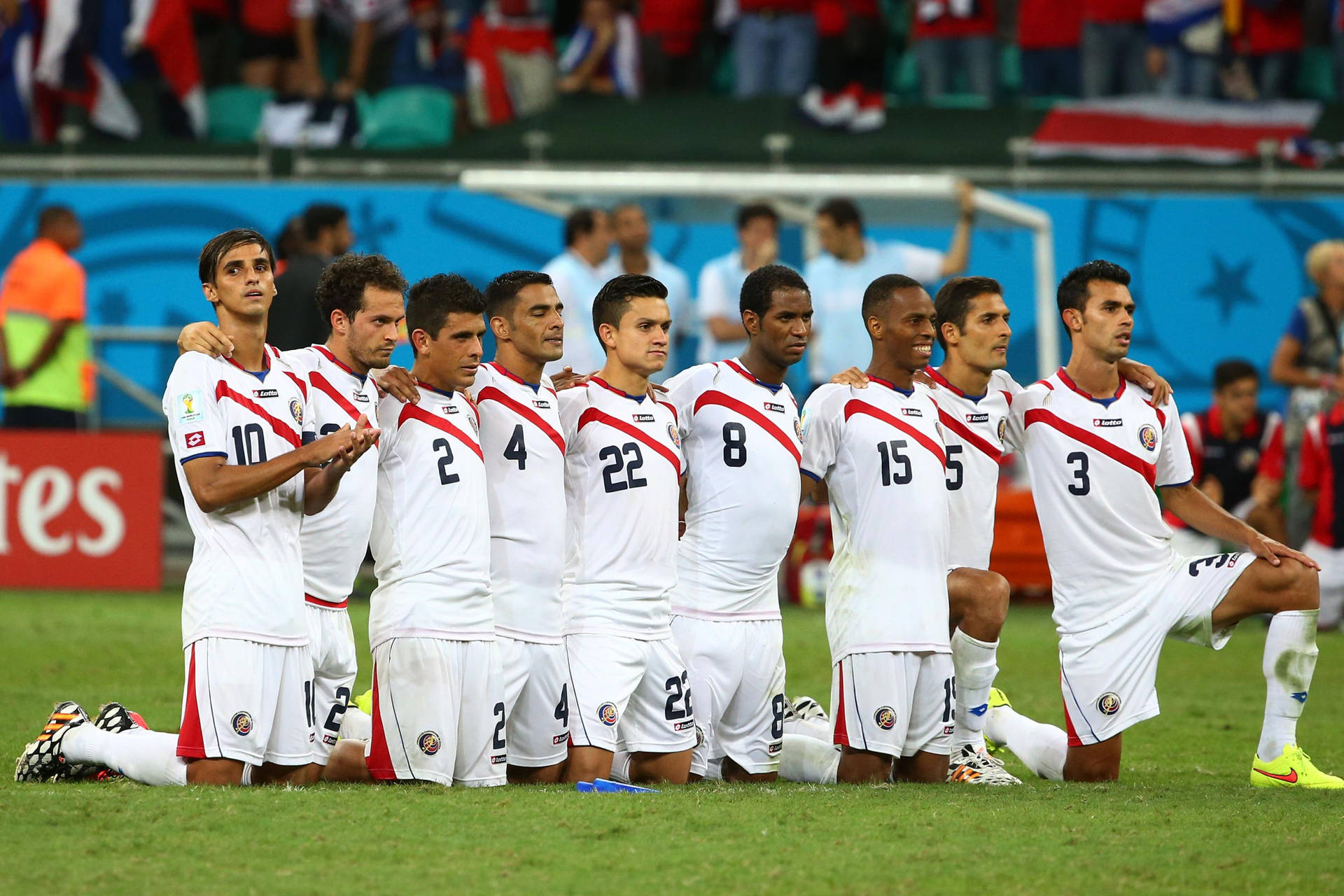 Costa Rica National Football Team Lineup Background