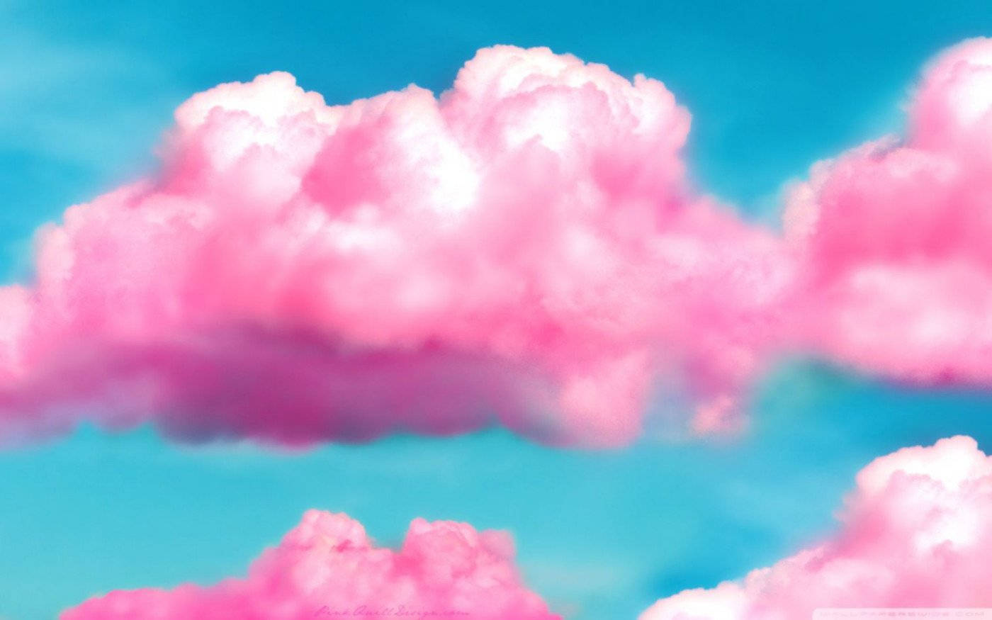 Cotton Candy Pink Cloud Background