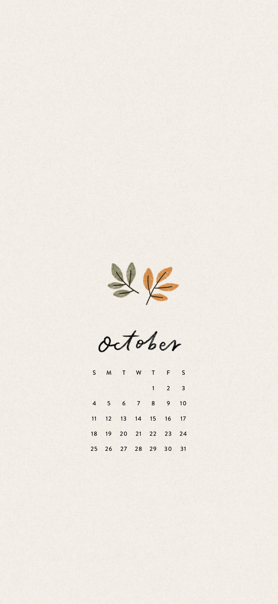 Countdown To The New Year With October 2020 Calendar Background