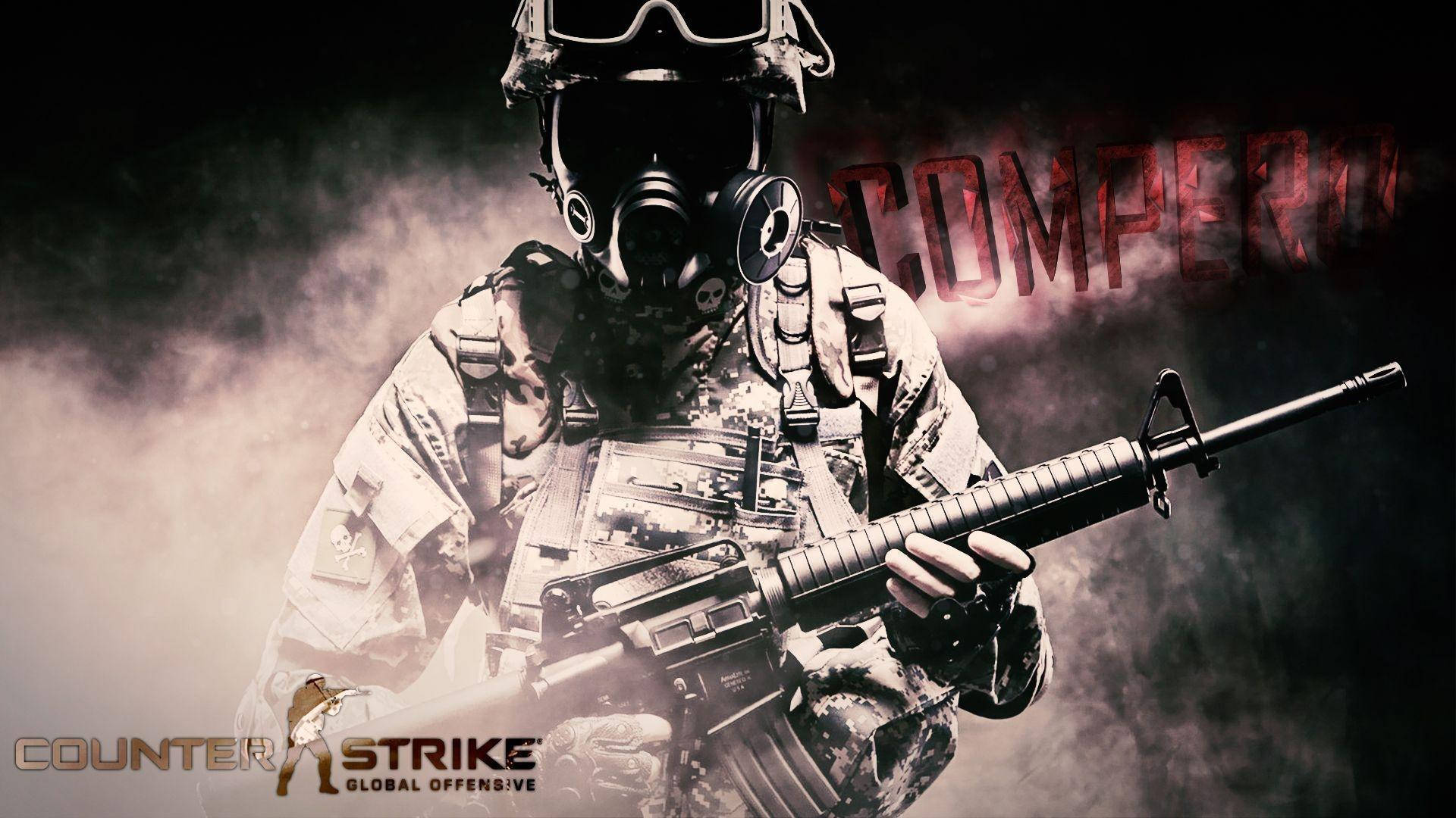 Counter Strike Global Offensive Gas Mask Background