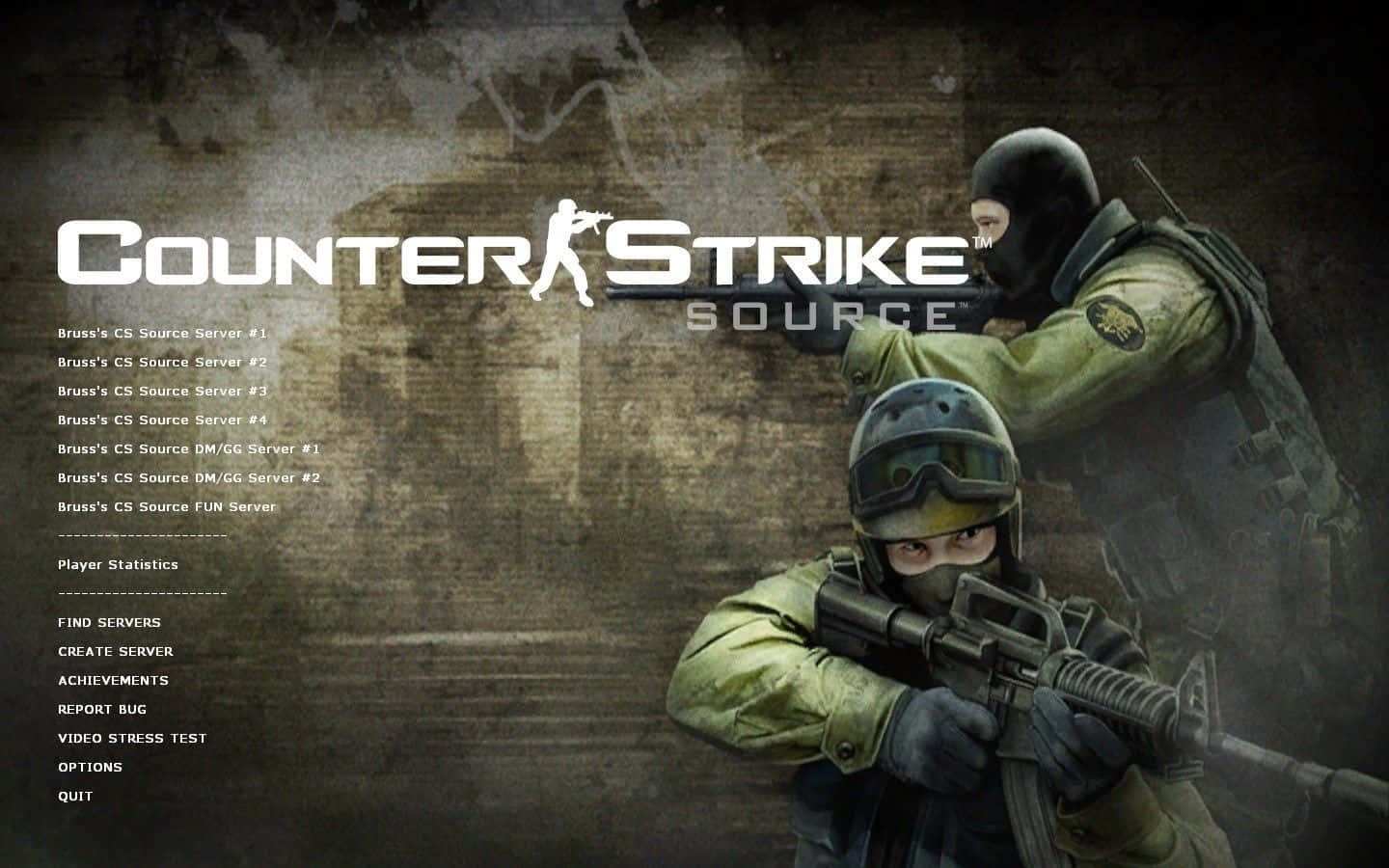Counter Strike Source Lobby Screen Green Shooters Background