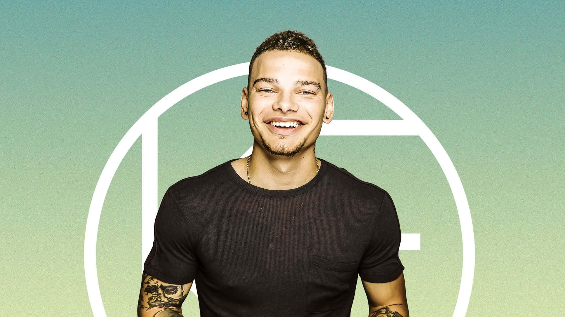 Country Singer Kane Brown Performing Onstage Background