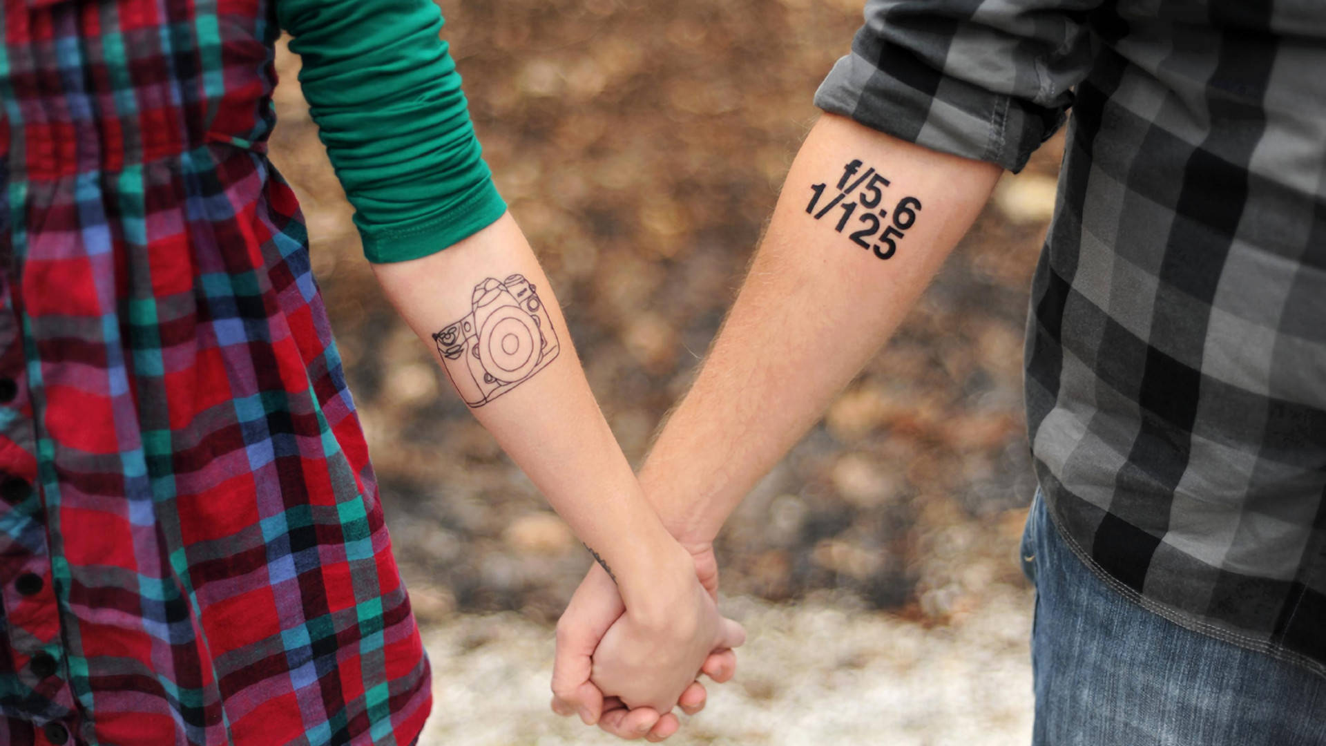 Couple Arm Tattoo Background