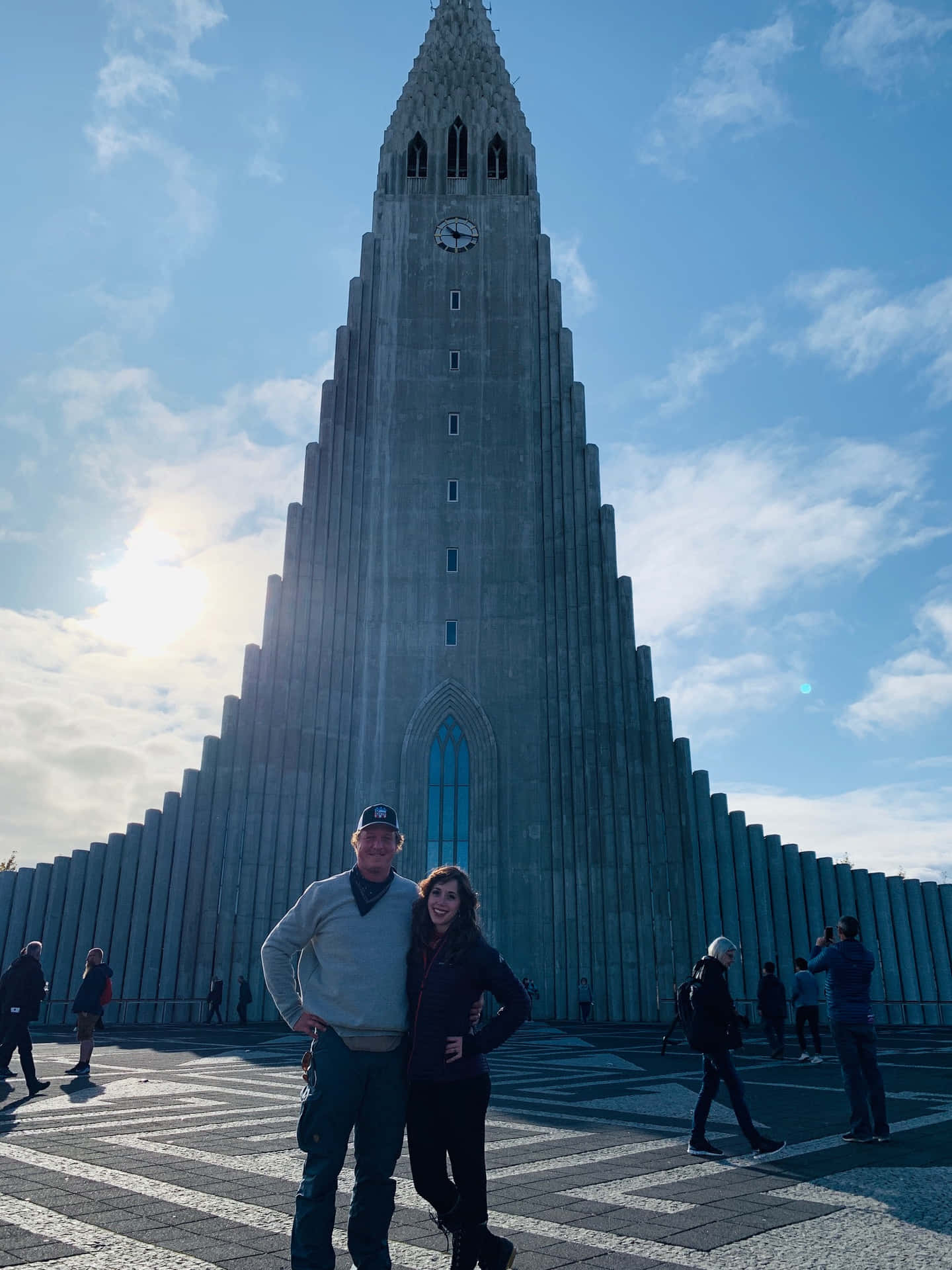 Couple At Hallgrimskirkja Church
