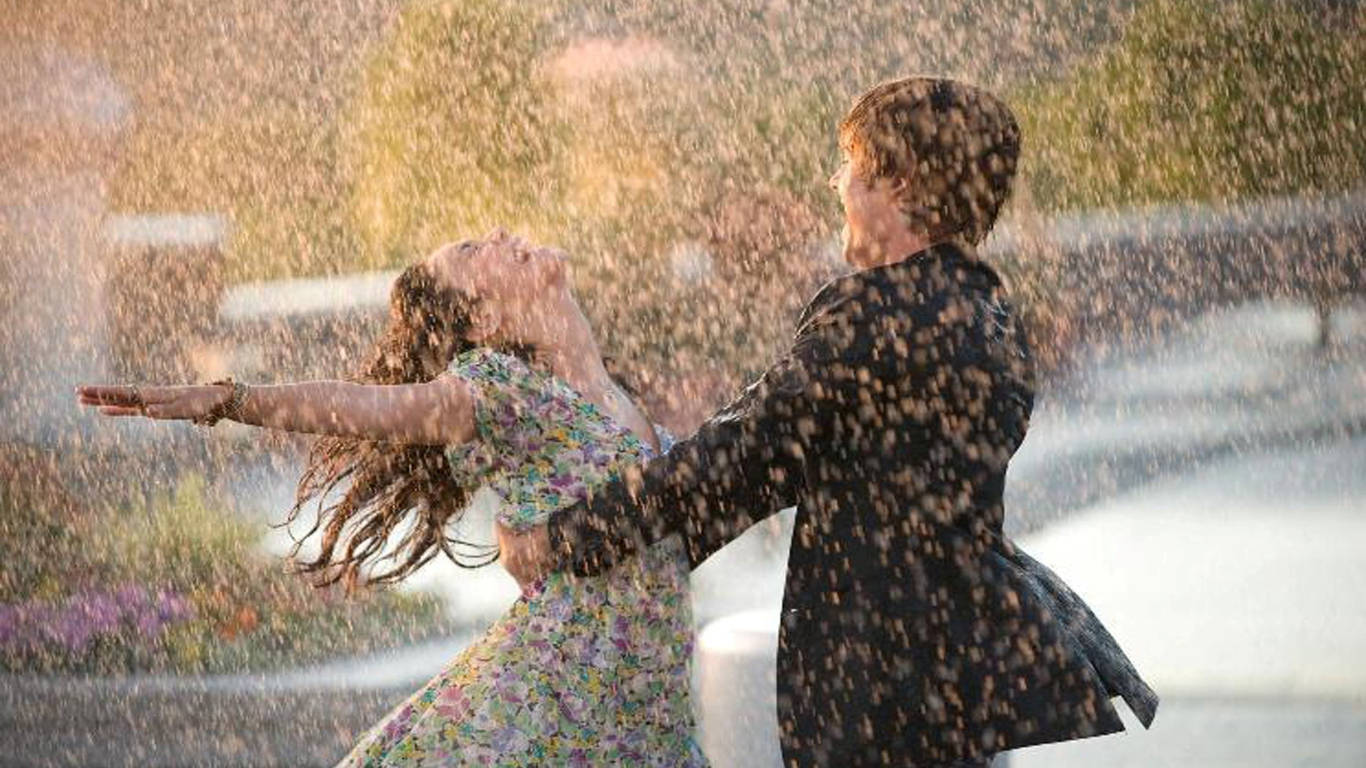 Couple Dancing Most Beautiful Rain Background