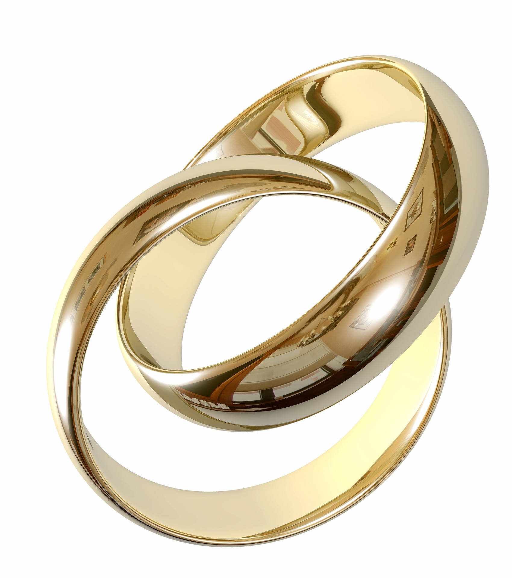 Couple Gold Wedding Rings Background