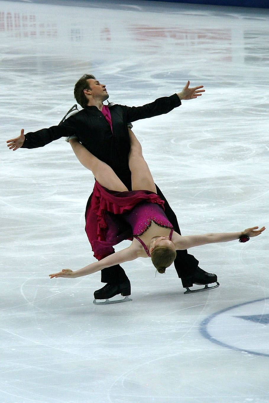 Couple In Ice Skating Competition