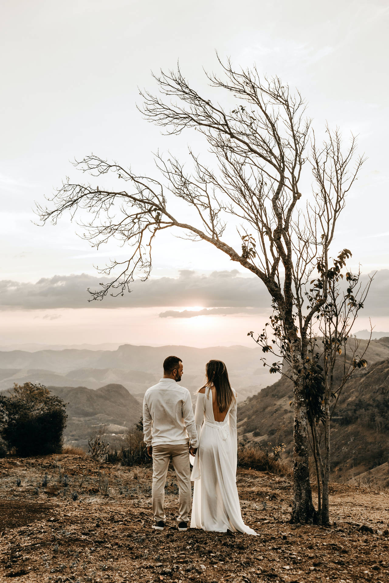 Couple In Love White Background