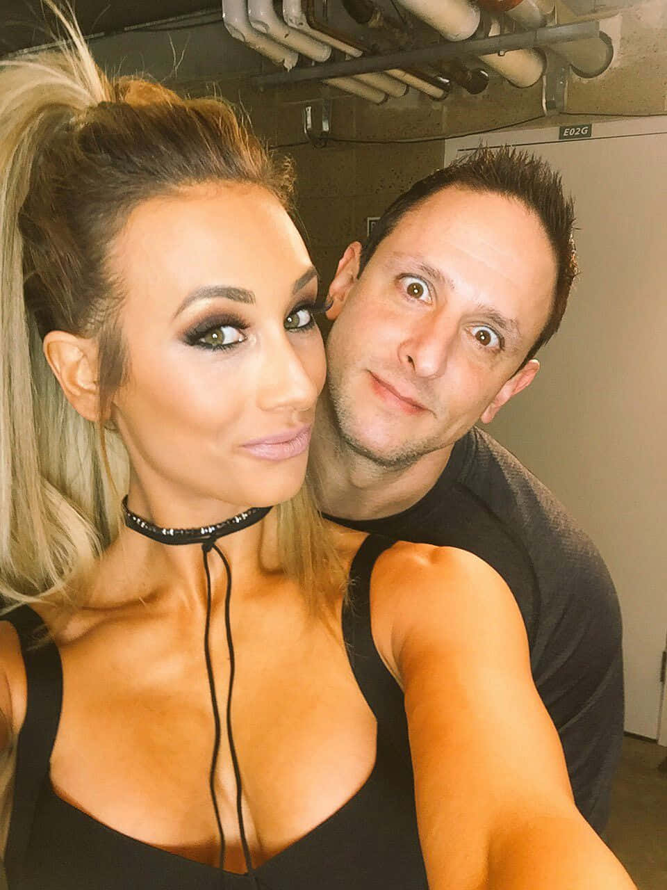 Couple Selfie Backstage Background