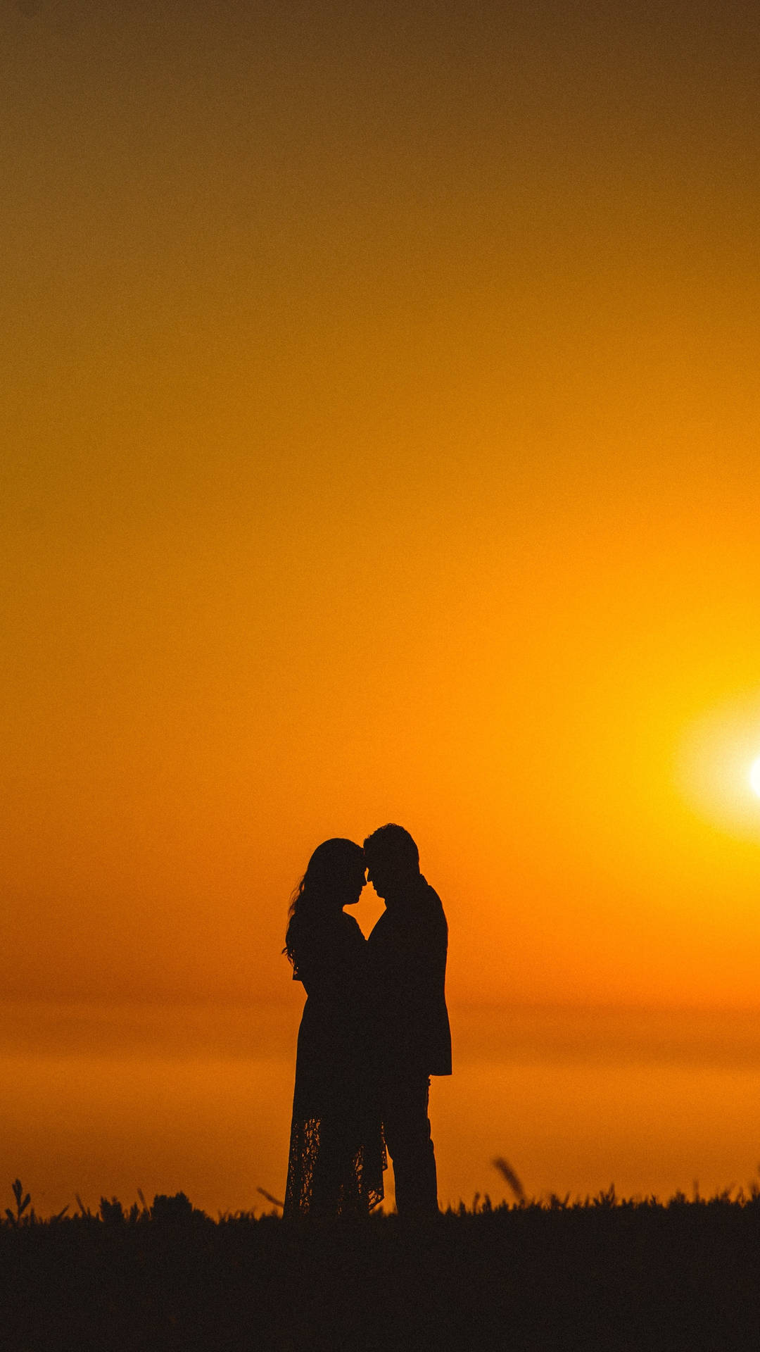 Couple Silhouette 2160x3840 Background
