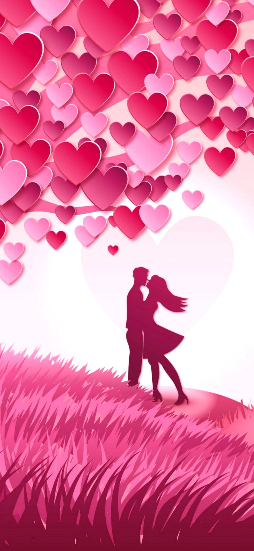 Couples Kissing Love Phone Background