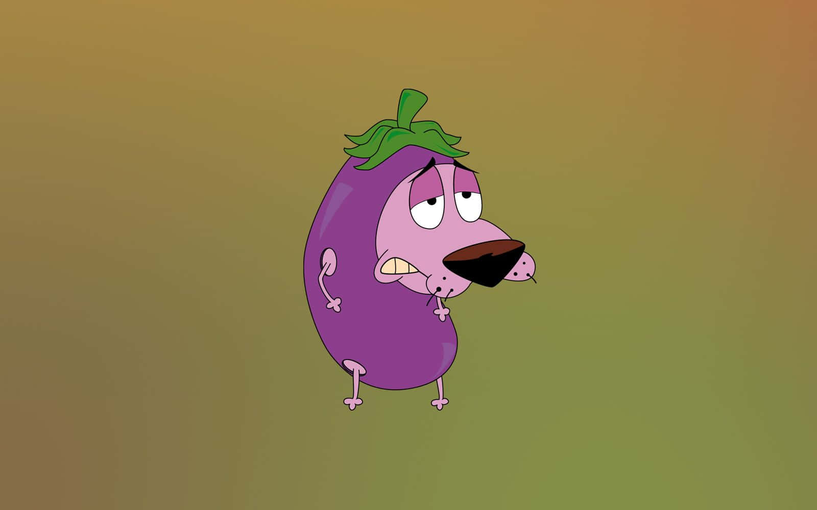 Courage The Cowardly Dog Eggplant Costume