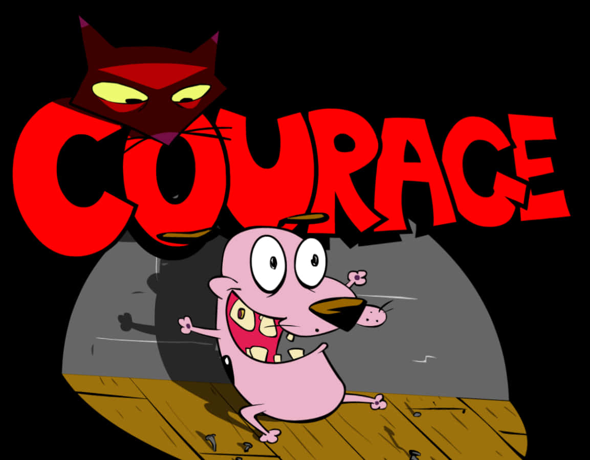 Courage The Cowardly Dog Spotlight Background