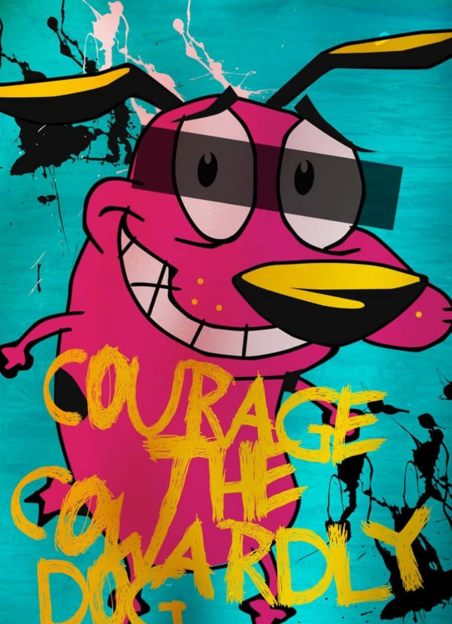 Courage The Dog - A Poster For The Cartoon Background